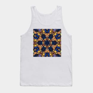 Psychedelic Hippie Yellow and Blue Tank Top